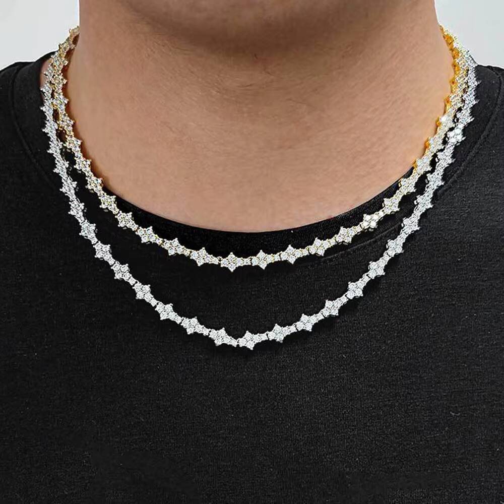 VANFI Trendy Bling Zircon Chain Fashion New Arrival Hiphop Jewelry Tennis Necklace