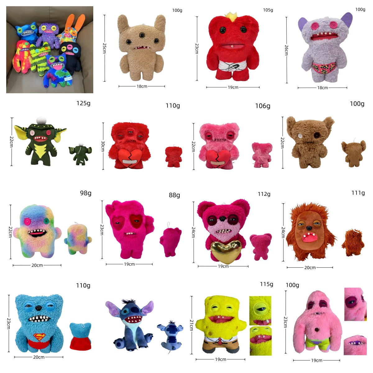 wholesale air Big teeth cute monster pendant