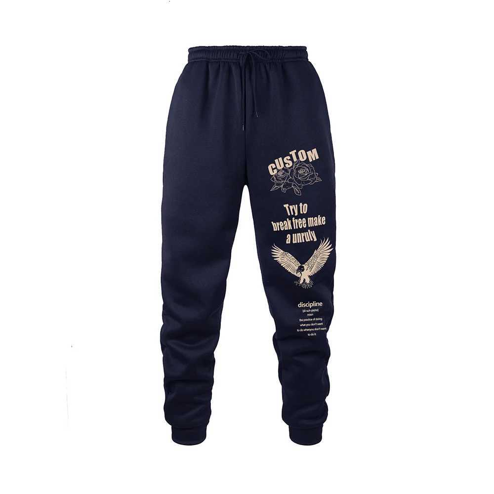 Men Sweatpants Spring Autumn New Jogger Gym Sports Fitness Printed Casual Pants Mid Waist Drawstring Training Pants y250716