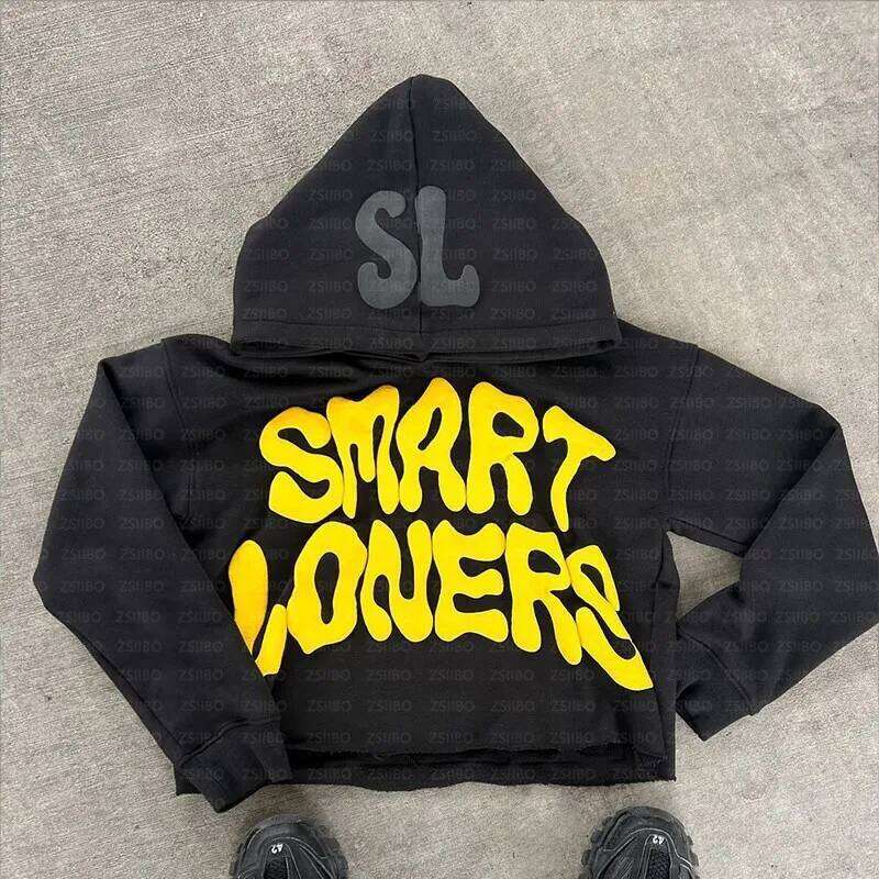 Designer Leisure High Quality 2000s Y2K Pullover Sweatshirt Haruku Hip Hop Retro Letter Print Oversized New Gothic Hoodie Tops Women Clothing