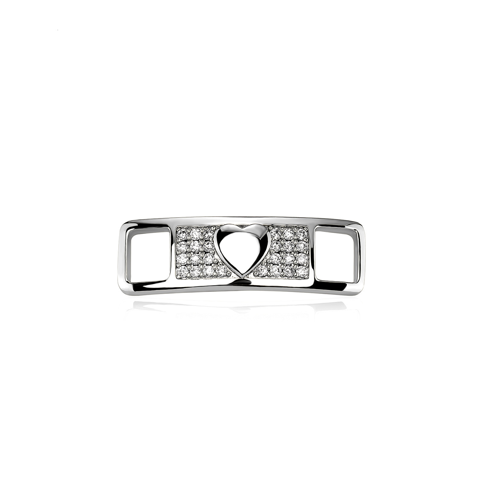 New Arrival Hip-hop Shoe Buckles Iced Out Bling Bling Metal Accessories Unique Design with Moissanite Cross Heart Angel Decor Stylish Shoe Bling