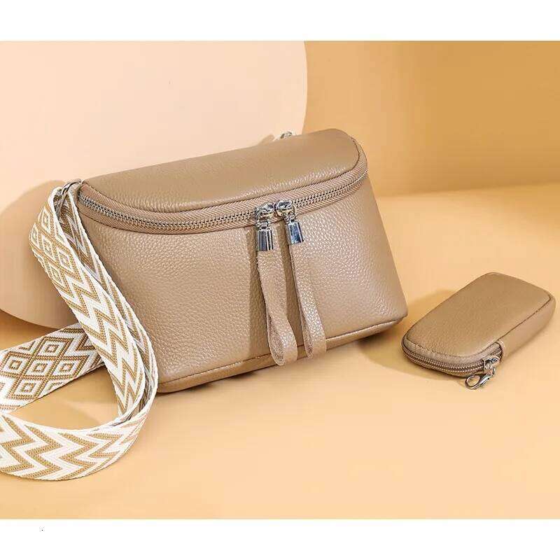 100% Genuine Woman Chest High Quality Cow Leather Women's Crossbody Bag With Small Purse Female Handbags Waist Bags