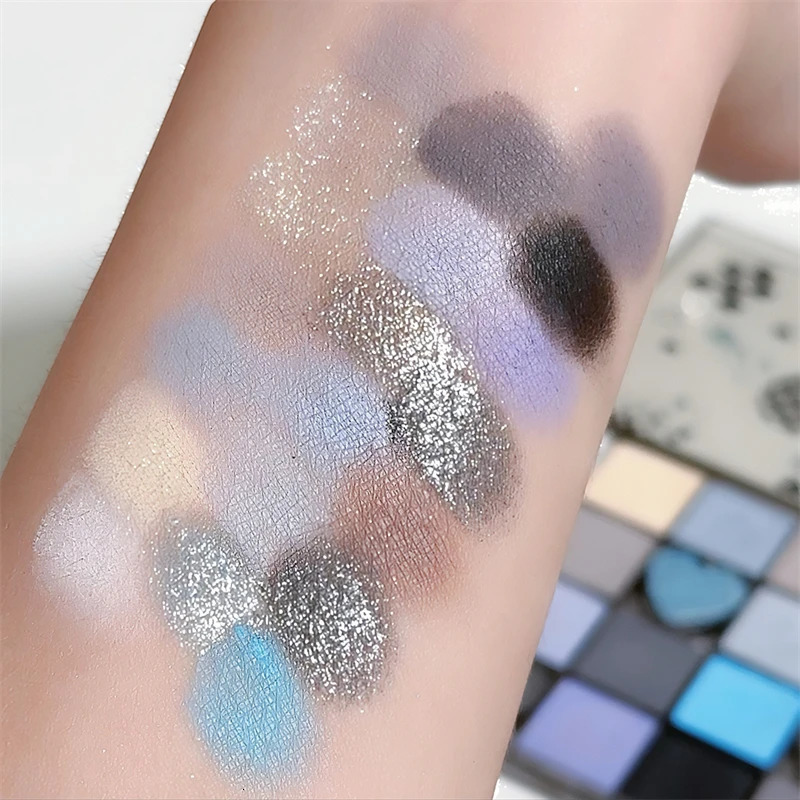 DIKALU Black Honey Eyeshadow Tray Matte Pearl Glitter Earth Multicolor Smoky Blush 250712