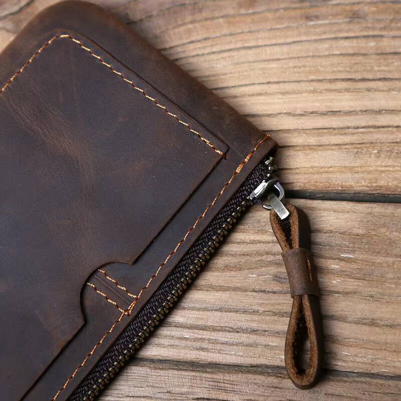Mini Mens Coin Wallet Retro Leisure First Layer Cowhide Ladys Change Purse Crazy Horse Leather Credit Card Bag ddmynov
