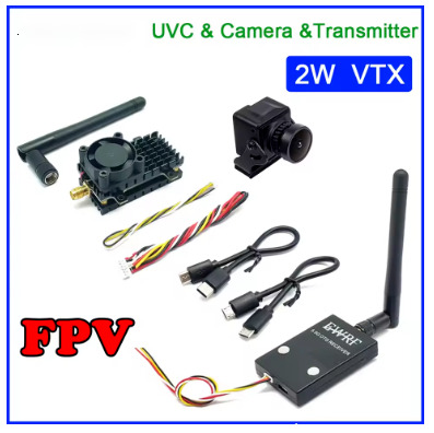 Ready to Use 5.8G TS5828L / TS5823 Transmitter & Skydroid W/ Antenna FUAV UVC 150CH & FPV 1200TVL Camera For RC Camera Drone