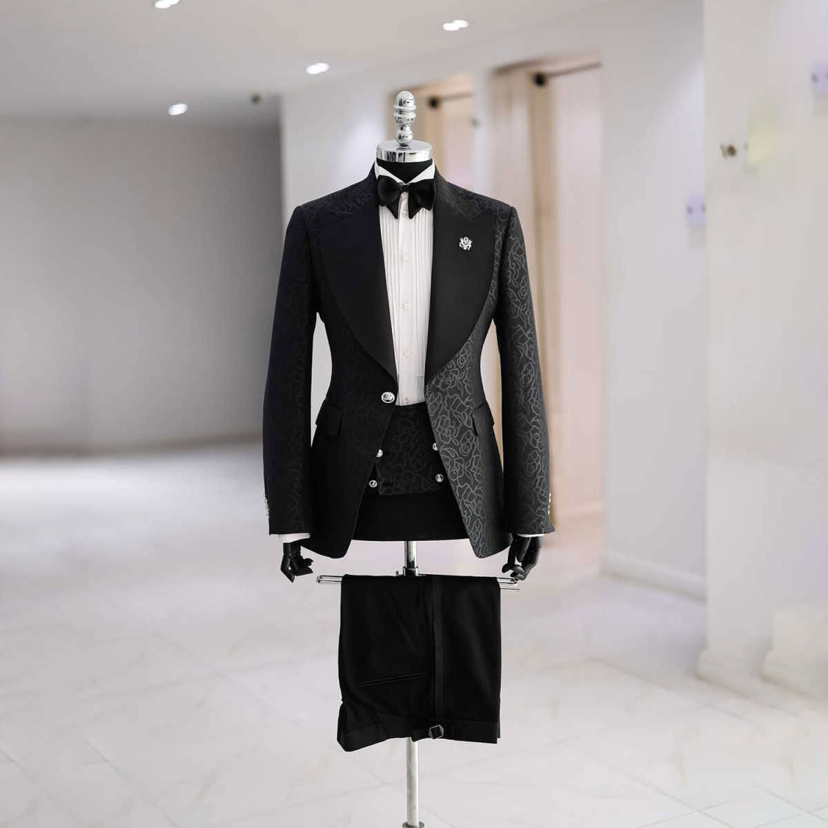 Jacquard Wedding Men Suits New Business Suit Fit Slim Tailor-Made Groom 2-Pieces Coat Pants Formal Occasions Party Customized M253452