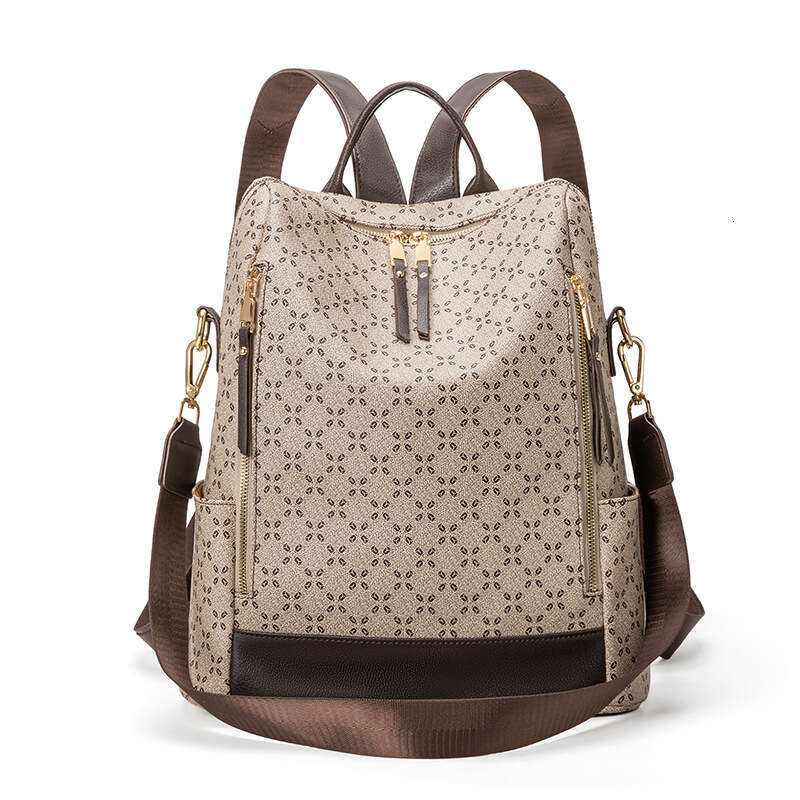 Women's New Simple Casual Backpack Outdoor Travel Large Capacity Shoulder Bag