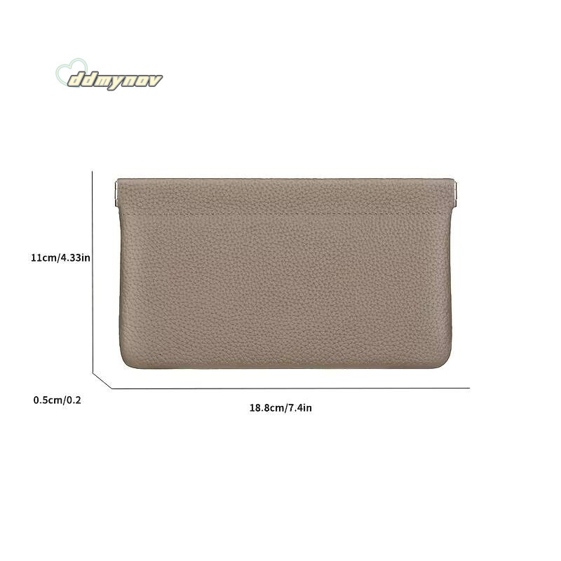 Real Cowhide, Long Wallet, Passport, Drivers License, Document Holder, Data Cable, Cosmetic Bag, Storage wallets for women ddmynov