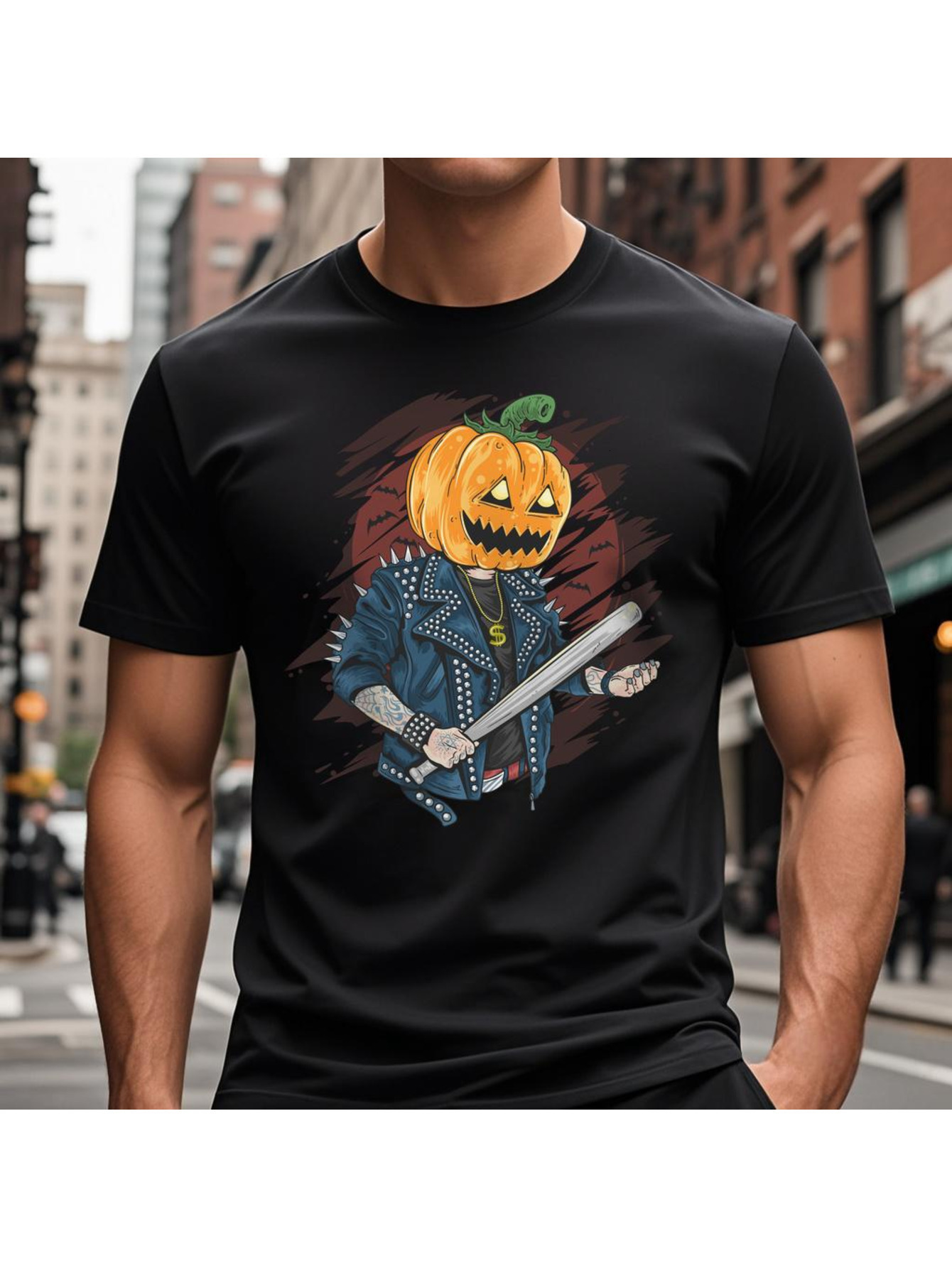 VogueEpoch text White 180g S-3XL Short sleeve Men Graphics Adult black T Shirts Round collar Cotton Halloween Wed b4