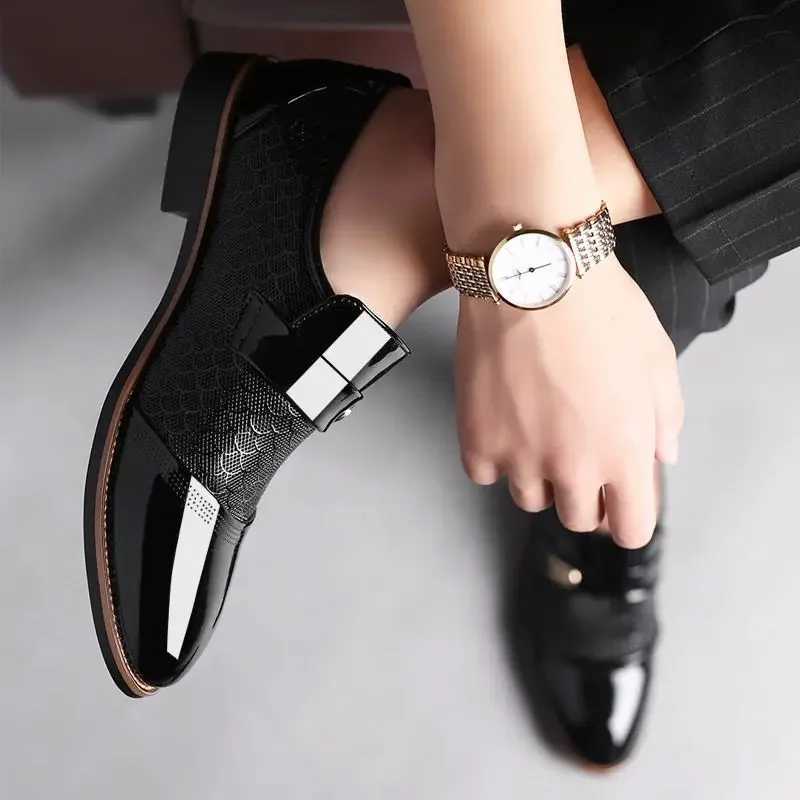 Official Leather Casual Business Dress Shoes Man Elegant and Classic Luxury Designer Cheap Clearance Italian Social Shoe for Men Y250715