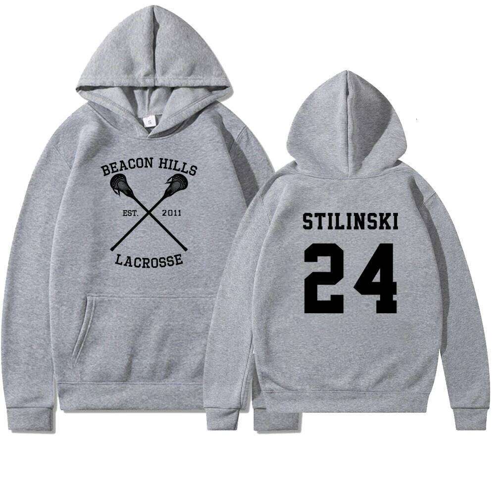Designer Leisure High Quality Beacon Hills Lacrosse Hoodie Stilinski 24 Hooded Sweatshirt Dylan Obrien Unisex Teen Wolf Hoodies