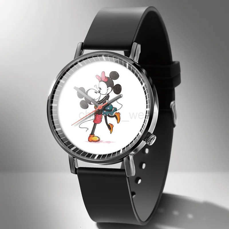 Disney Mickey Minnie Mouse Girl Boy Childrens Kids Watch Women Cute Male Female Couple Wrist Watches Birthday Gifts W20250716