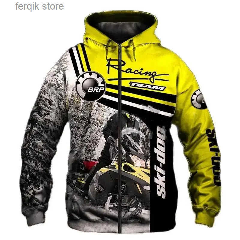 New BRP Can am Mens Blues 3D Digital Printing High Quality Collage Harajuku Luxury Street Fashion S250716