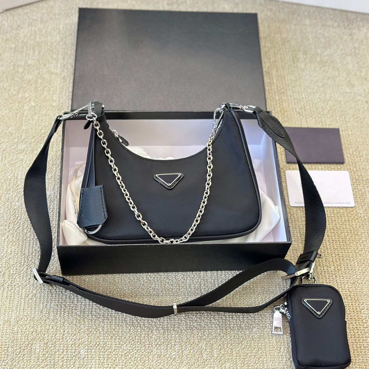 10A Designer Bag Luxury Shoulder Bag 3 in 1 High Quality Classic Unisex Crossbody Bags Designer Women Leather nylon Crossbody Luxury Bag Purse Mini Wallet bag