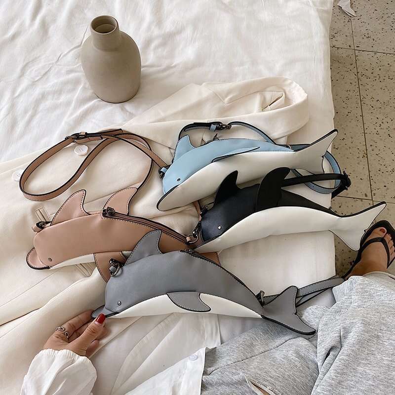 Bags Personality Shark for Women 2025 Summer New Fashion Internet Celebrity TikTok Trend Versatile Shoulder Crossbody Bag