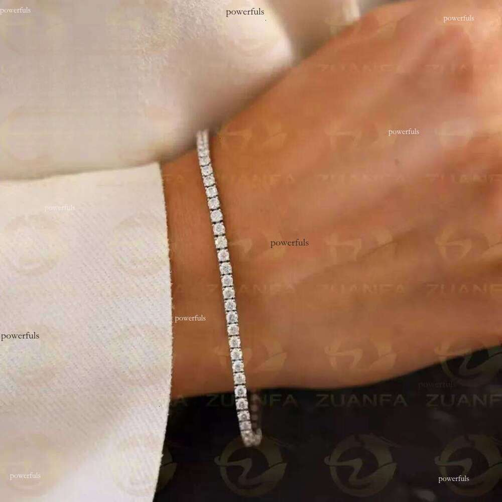 Trendy Jewelry Pass Dia Tester VVS S Sterling Sier 2mm 3mm 4mm Chain Moissanite Women and Men Tennis Necklaces