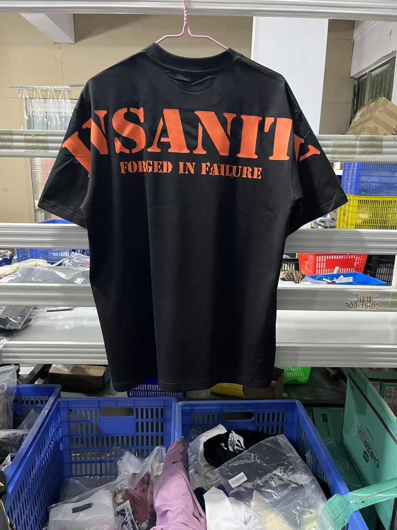 Men's T Shirts Controlled Insanity T-shirt Covers Oversized Short Sleeve Tees Workout Gym CBUM