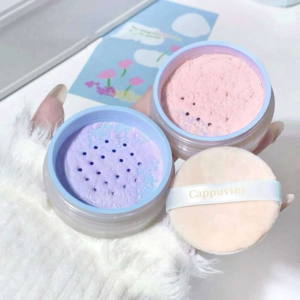 ple Pink Makeup Loose Natural Face Finishing Long Lasting Oil-control Waterproof Matte Setting Powder X250716