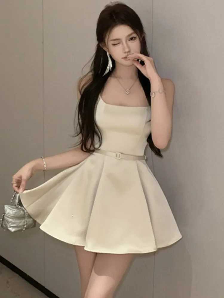 Elegant Champagne Birthday Graduation Mini Dresses Summer A-Line Party Wedding Guest Dress Chic Ball Gown Clothing R250716