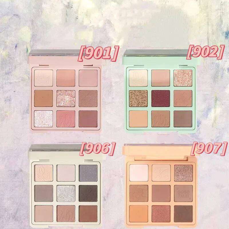 Gogotales 9 Colors Glitter Eyeshadow Palette Shimmer Pearlescent Blush Highlighter Matte Shadow Waterproof Eye Make Up X250716