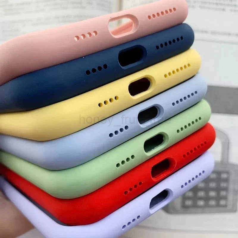 Liquid Silicone Phone Case for iPhone 16 15 14 13 12 Pro Max Cases For iPhone 13 12 14 15 16 Plus Full Cover T250716