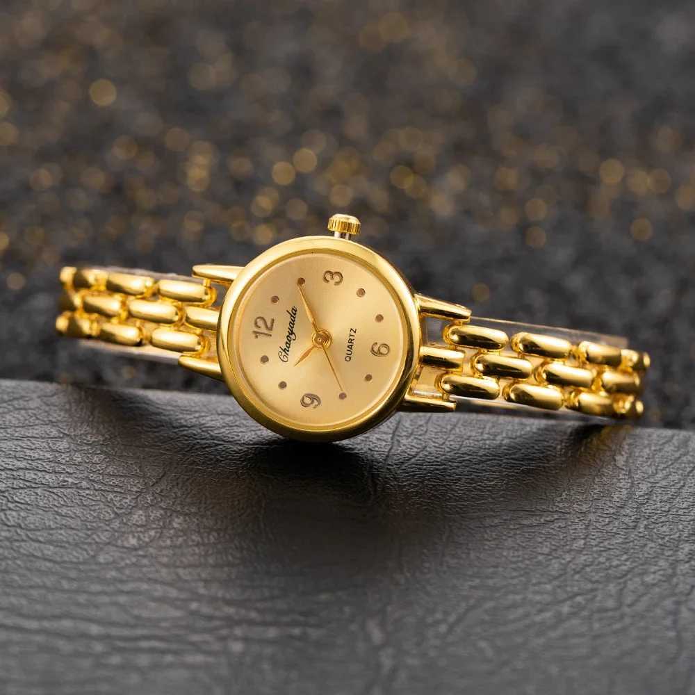 Top Brand Wen Fashion Small Dial Gold Women Luxury Alloy Strap Ladies Quartz Wristwatch Gift Clock Womens Watch Y250715
