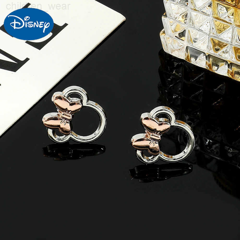Disney Mickey Ear Studs Earrings Luxury Charm Jewelry Mickey Mouse Bowknot Earrings Fashion Accessories for Party Gifts W20250716