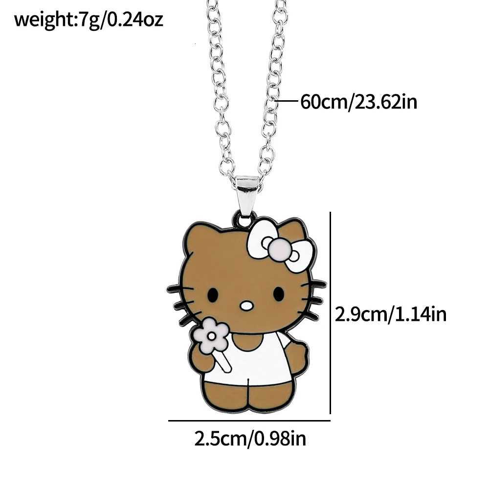 Sanrio Hello Kitty Necklace Classic Anime Figure Hello Kitty Pendant Necklace Student Birthday Party Jewelry Gifts w250716