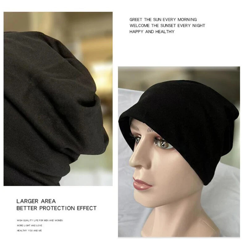 Anti Radiation Cap Full Silver Fiber EMF Protection Hat Electromagnetic Wave Shielding Hats Unisex RF/Microwave Protect Beanies 250715
