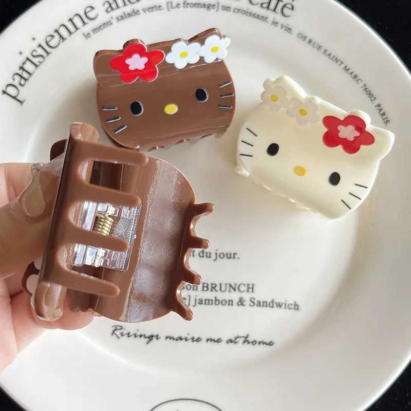 Sanrio Anime Sanrio Clip Cartoon Cute Hello Kitty Hairpin Girl Hairpin Shark Hair Clips Ornament Accessories Girlfriend Giftw250716