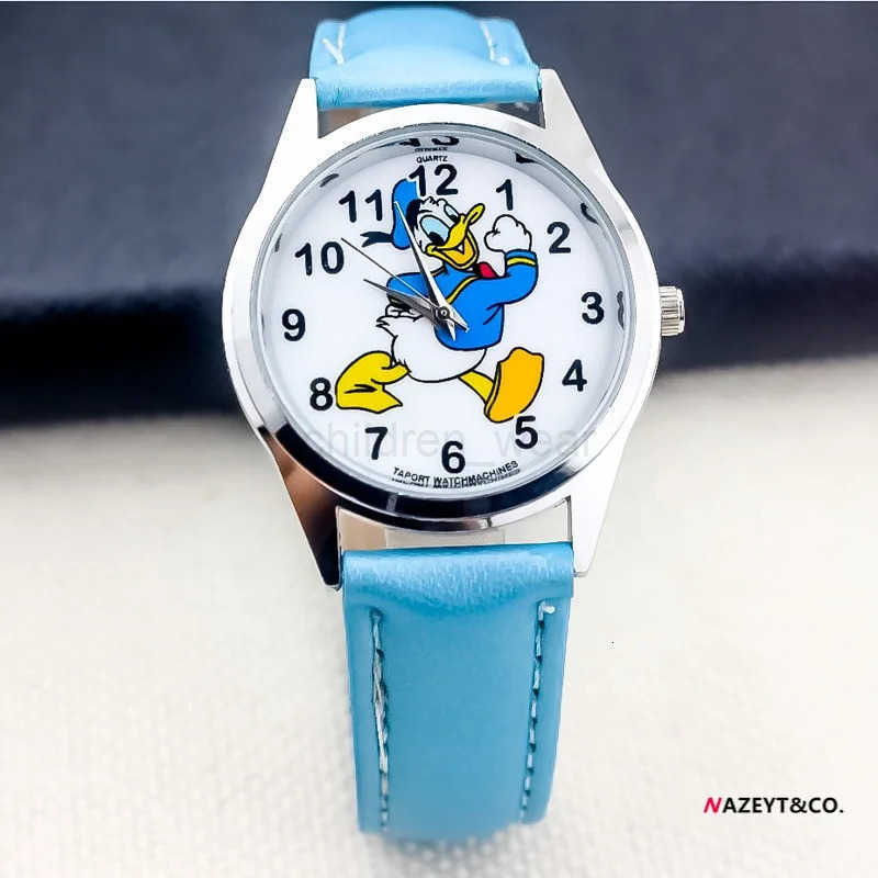 Disney Donald Duck Dial Watches Childrens Watch Leather Band Colors Optional Glass Dial Kids Watch A Present For Child W20250716