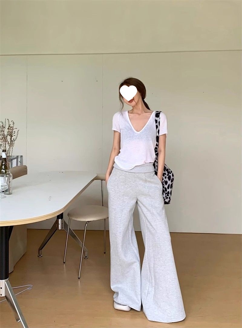 Summer New Women S T Shirt Original Tencel Fabric Thin Slightly Transparent V Neck Short Sleeve T Shirt For Women Slim Fit Casual Base Shirt New Desig