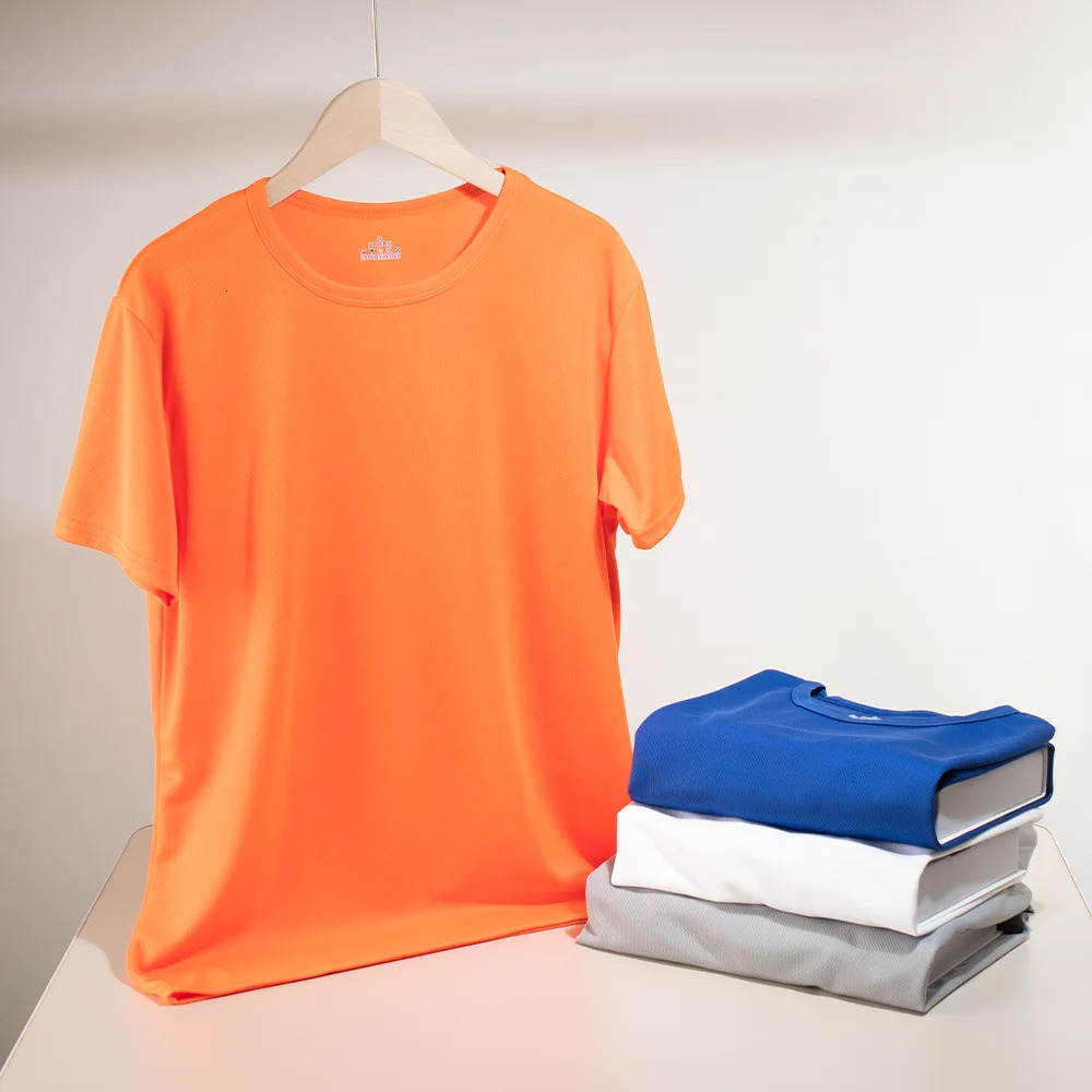 123 Pcs Multicolor Quick Dry Short Sleeve Sport T-Shirt Gym Fitness Trainer Running Shirt Mens Breathable Sportswear 250715