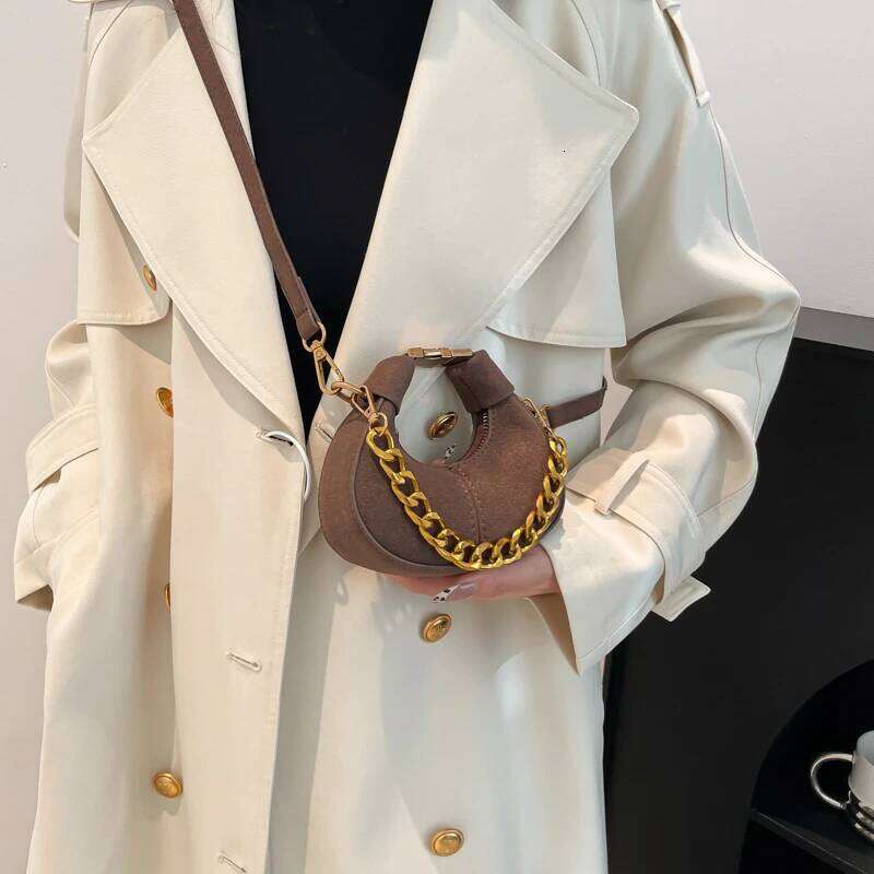 Mini PU Leather Saddle Shoulder Bag for Women Winter New Trend Handbags and Purses Females Crossbody Bags