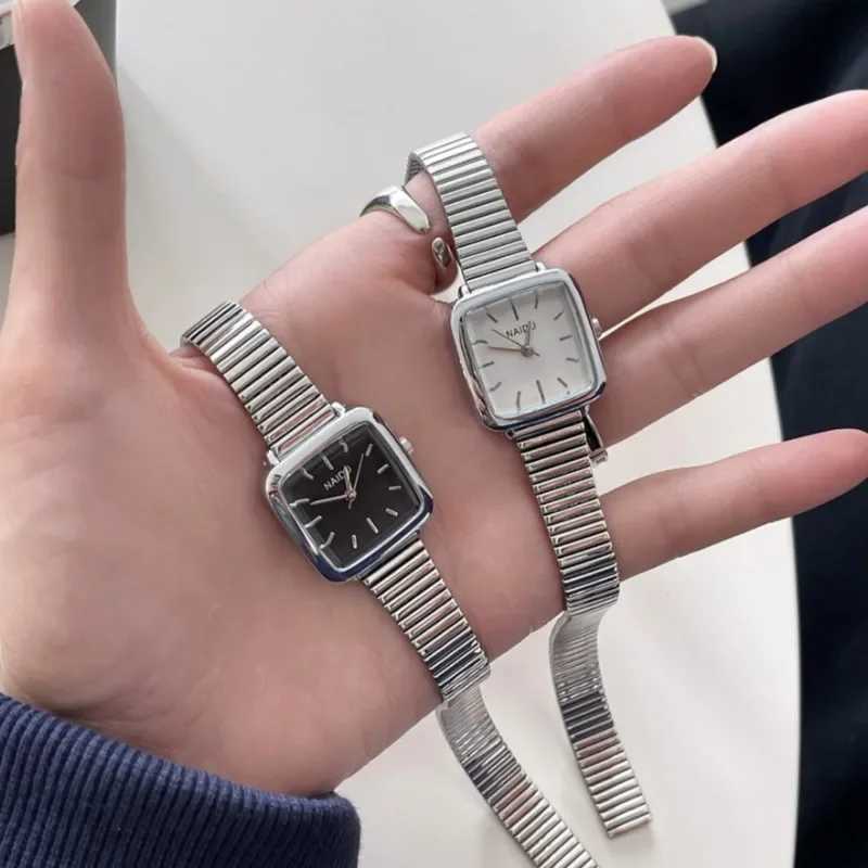 Brand Simple Quartz for Women Retro Luxury Gift Ladies Small Dial Adjustable Stainless Steel Strap Wristwatches Y250715