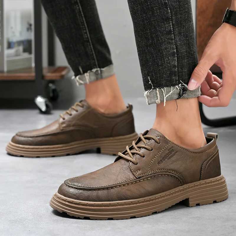 Dress Shoes for Men Business Leather Casual Spring Autumn Social Shoes for Men New High Quality Fashion Luxury Designer Handmade W250716