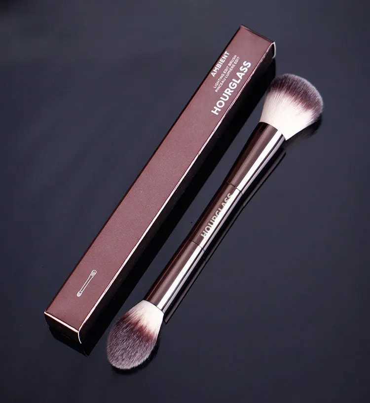 1 pc Lighting Edit Makeup Brushes Powder Contour Makeup Brush Blusher Bronzer Exquisite Professional Metal Handle with Box XJ2500716
