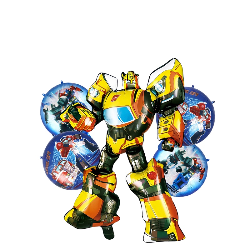 46-inch super-large Transformers decorative balloon cartoon aluminum film balloon party atmosphere decoration prop shooting prop