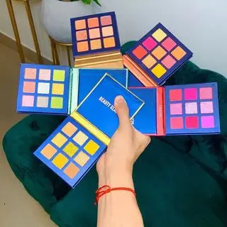 Beauty Glazed 9-Color Eyeshadow Palette Shimmer Matte Finishes Long-lasting Waterproof Makeup for Eyes 250712