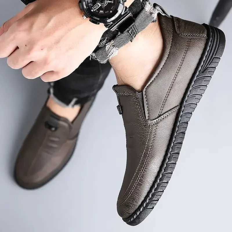 Slip-on Man Casual Shoe Round Toe Free Delivery Shipping Classic Leather Loafers Shoes for Men Original Cheap Clearance Designer W250716