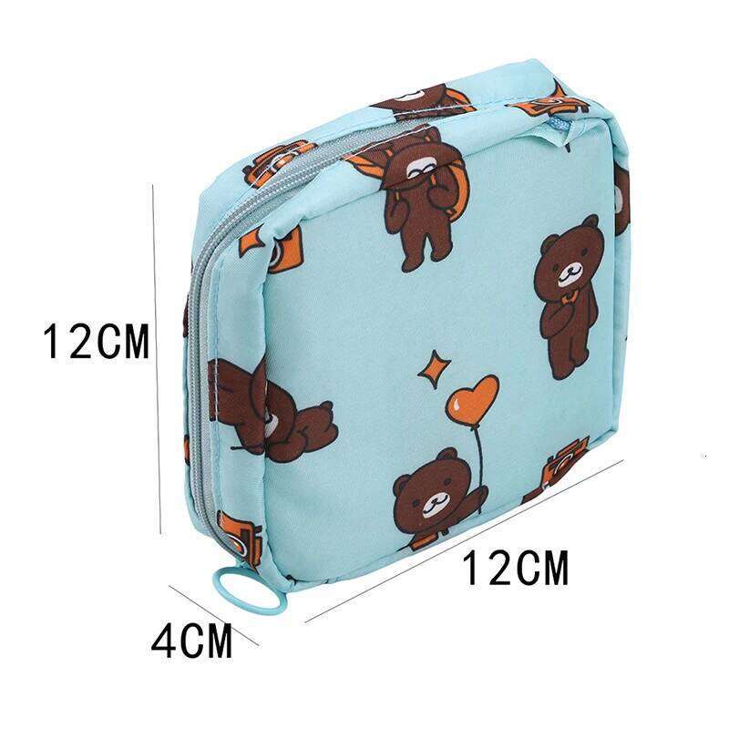 Women Small Cosmetic Bag Set Zipper Girls Mini Sanitary Napkins Makeup Lipstick Travel Earphone Coin Organizer Pouch Bags X250716