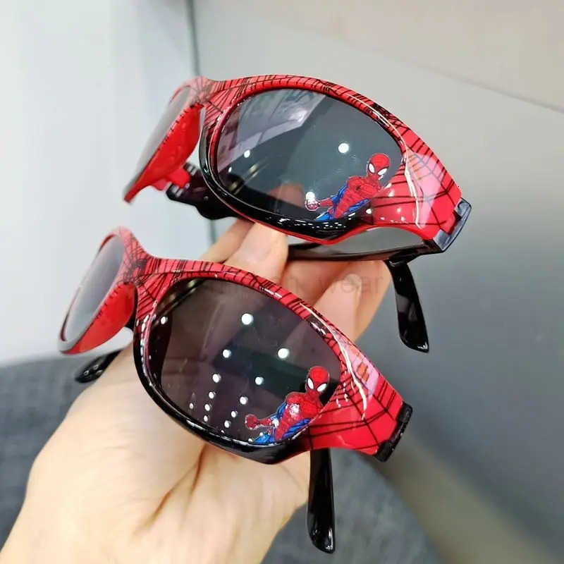 Disney Marvel The Avengers Spiderman Peripheral Movies Creative Cartoon Personality Student Summer UV Shade Sunglasses Holiday Gifts W20250716