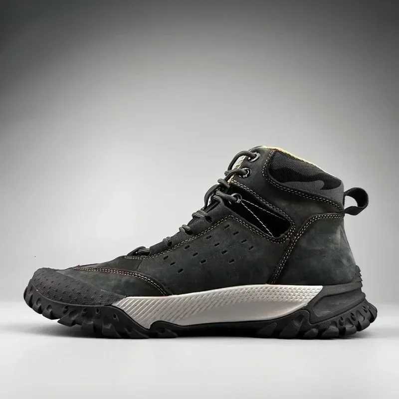 2024 Men Shoes New Fashion Genuine Leather Casual Sport Shoes Youth Sneakers Hot Outdoor Skidproof Cow Leather Climbing Shoes W250716