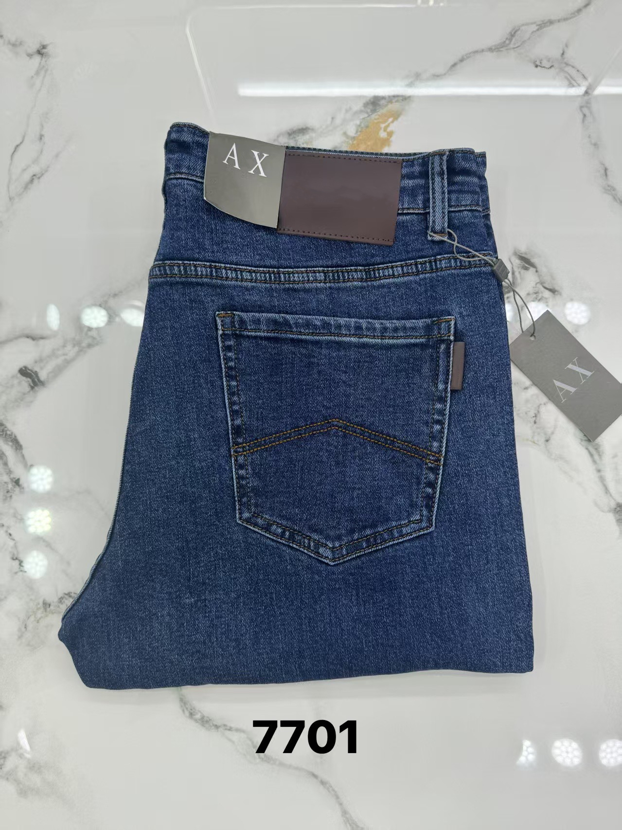 Men's Designer Tailored Jeans - Business Casual Pants with Retro Vintage Style