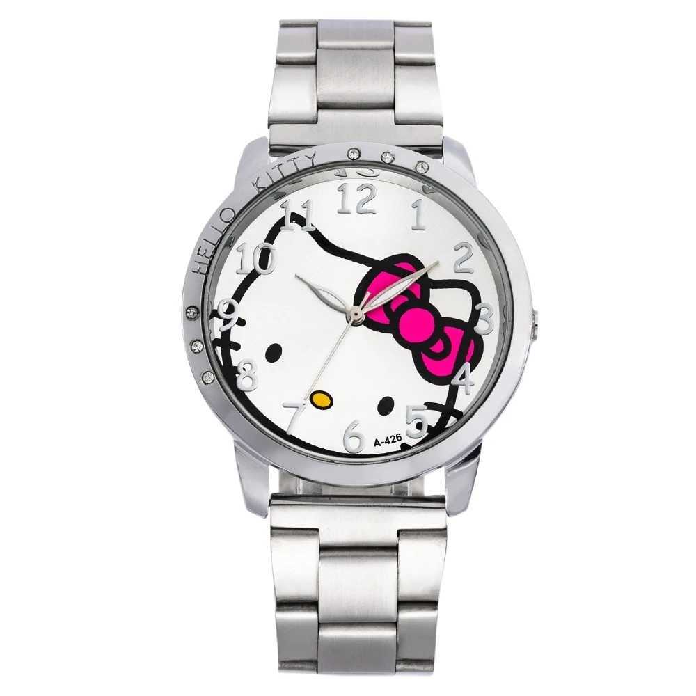 Sanrio Delicate Cartoon Women Quartz Watch Cute Patterns Metal Band Girls Kids Watch Fashion Simple Ladies Wristwatches Clock Giftw250716