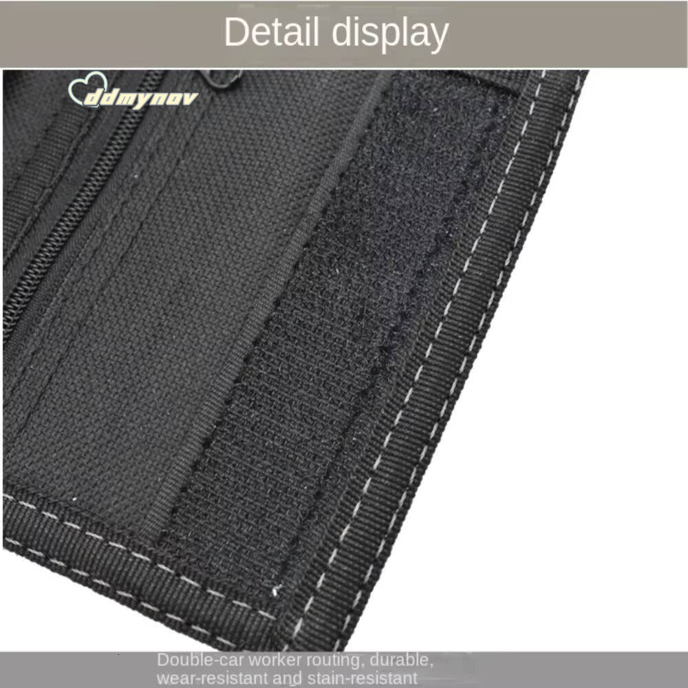 Touch Fastener Mens Short Wallet Fashion Leisure Multi-position 3 Fold Purse Durable Black Male Coin Pocket Daily Use ddmynov