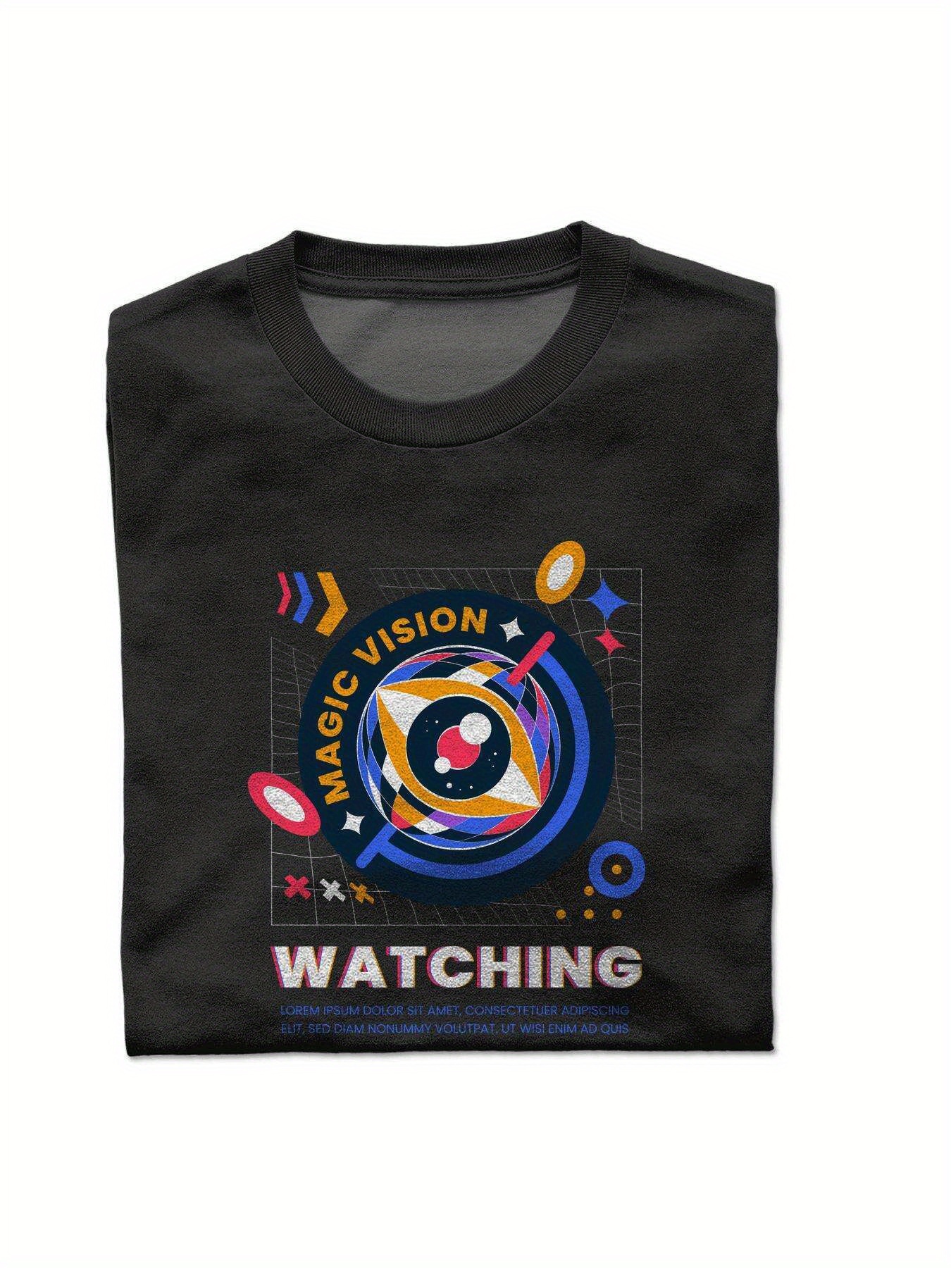 VogueEpoch text Cotton 180g S-3XL T Shirts Men space Round collar White black Short sleeve Adult Wed 0c