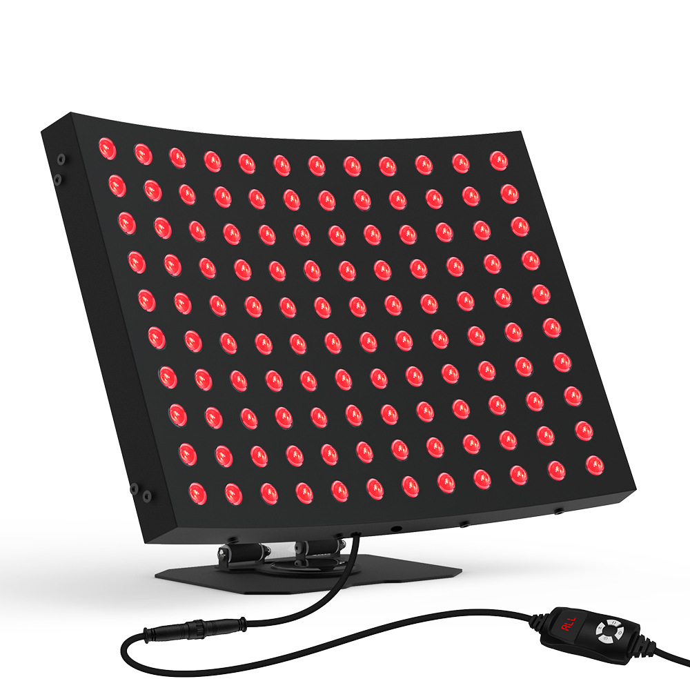 Curved Design LED Light Therapy Panel 660nm 850nm Infrared Facial Red Light Portable for Home Use Pain Relief