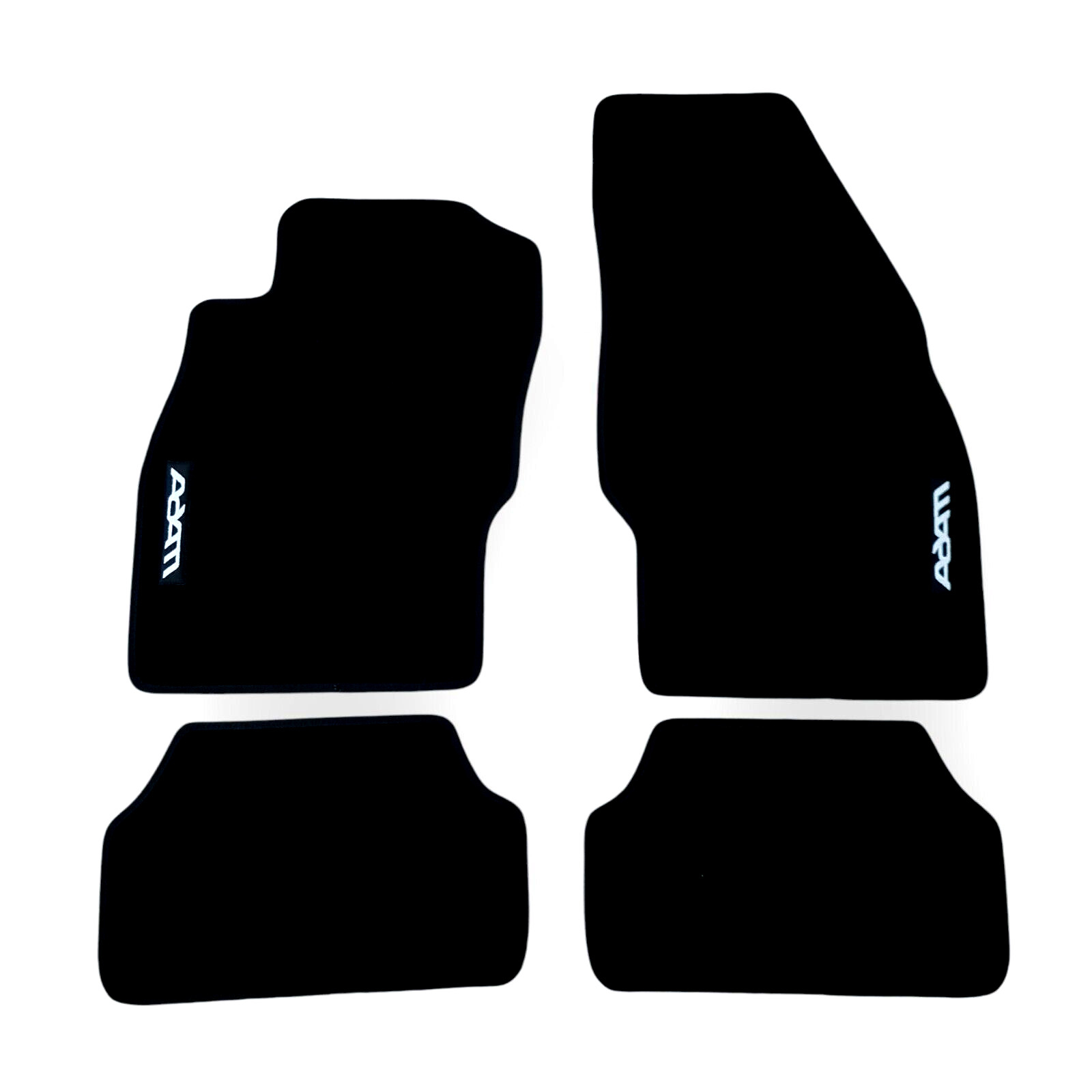Car Floor Mats Velour For Opel Adam Auto Liners Waterproof Black Carpet Rugs New
