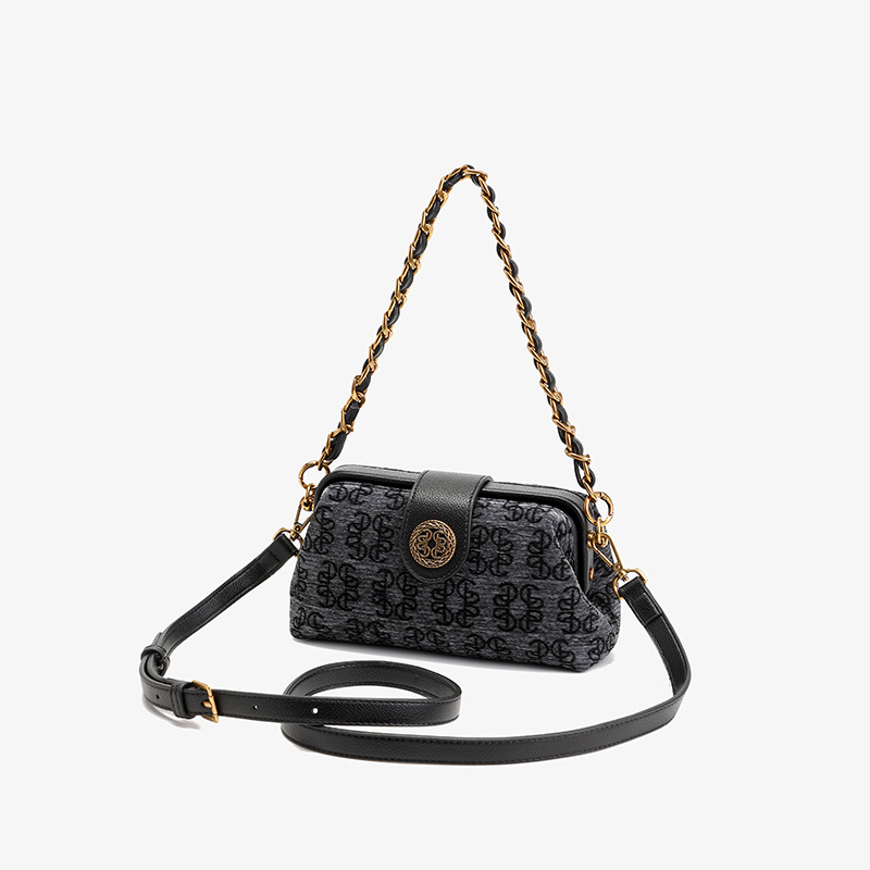 Free Shipping New Designer Shoulder Bags Embroidered Classic Dumpling Bun luxury vintage Shoulder Cross black brown